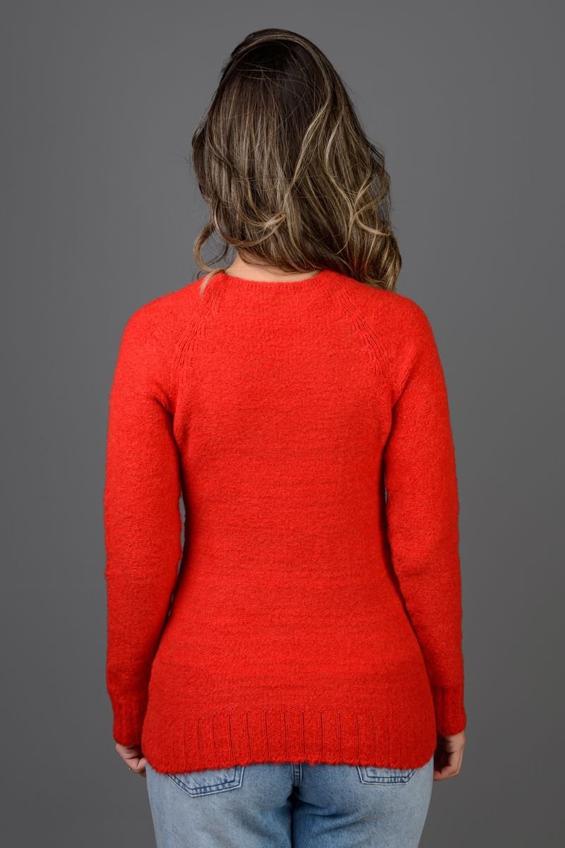 Blusa Feminina Tricot com Gola Redonda