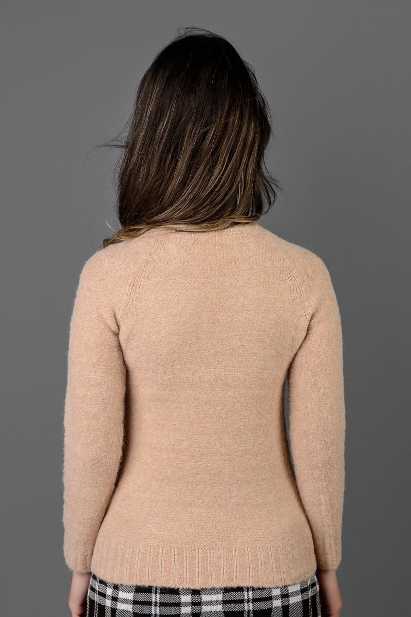 Blusa Feminina Tricot com Gola Redonda