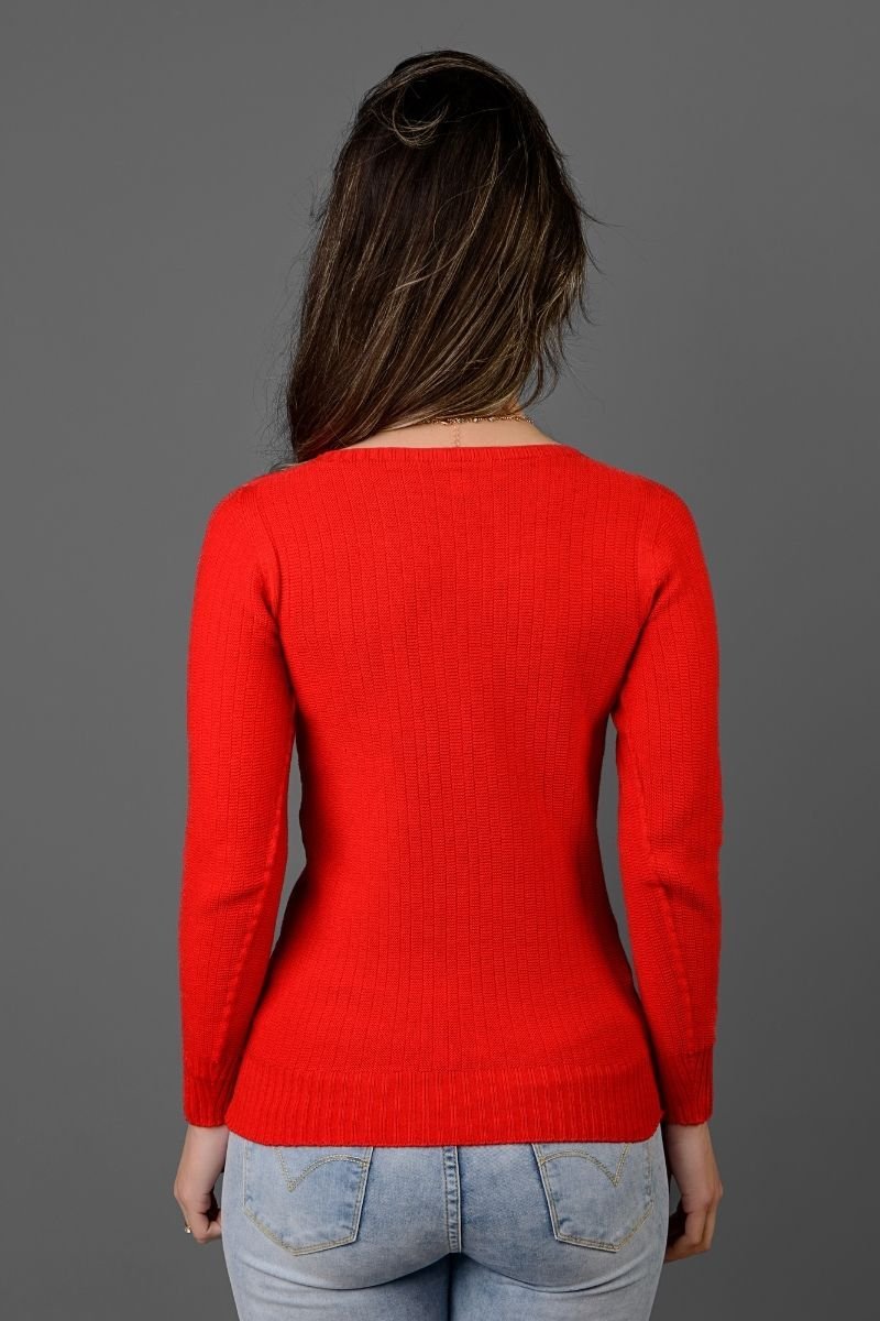 Blusa Tricot Feminina com Gola Redonda