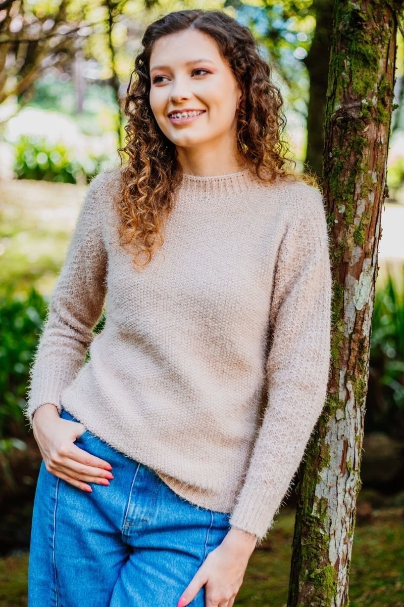 Blusa Tricot Pelinho