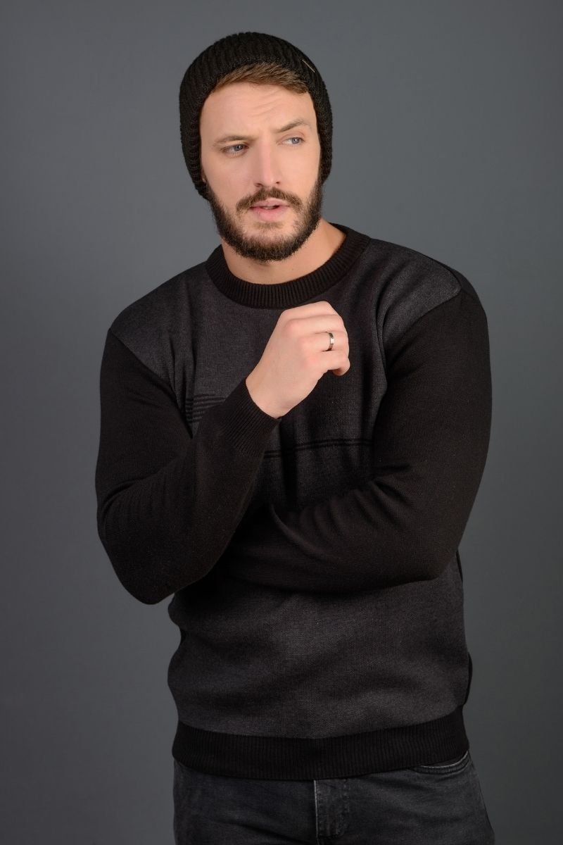 Blusão Masculino Jacquard Listras