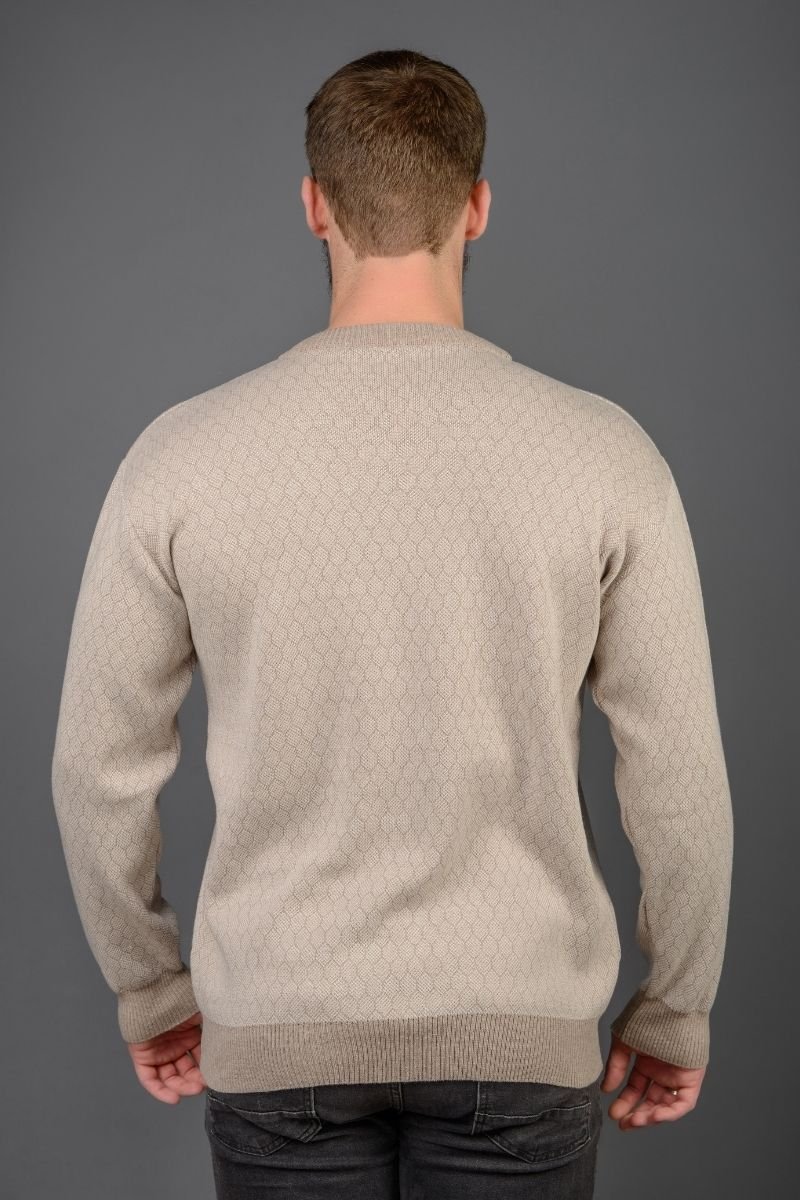 Blusão Tricot Masculino Favo de Mel