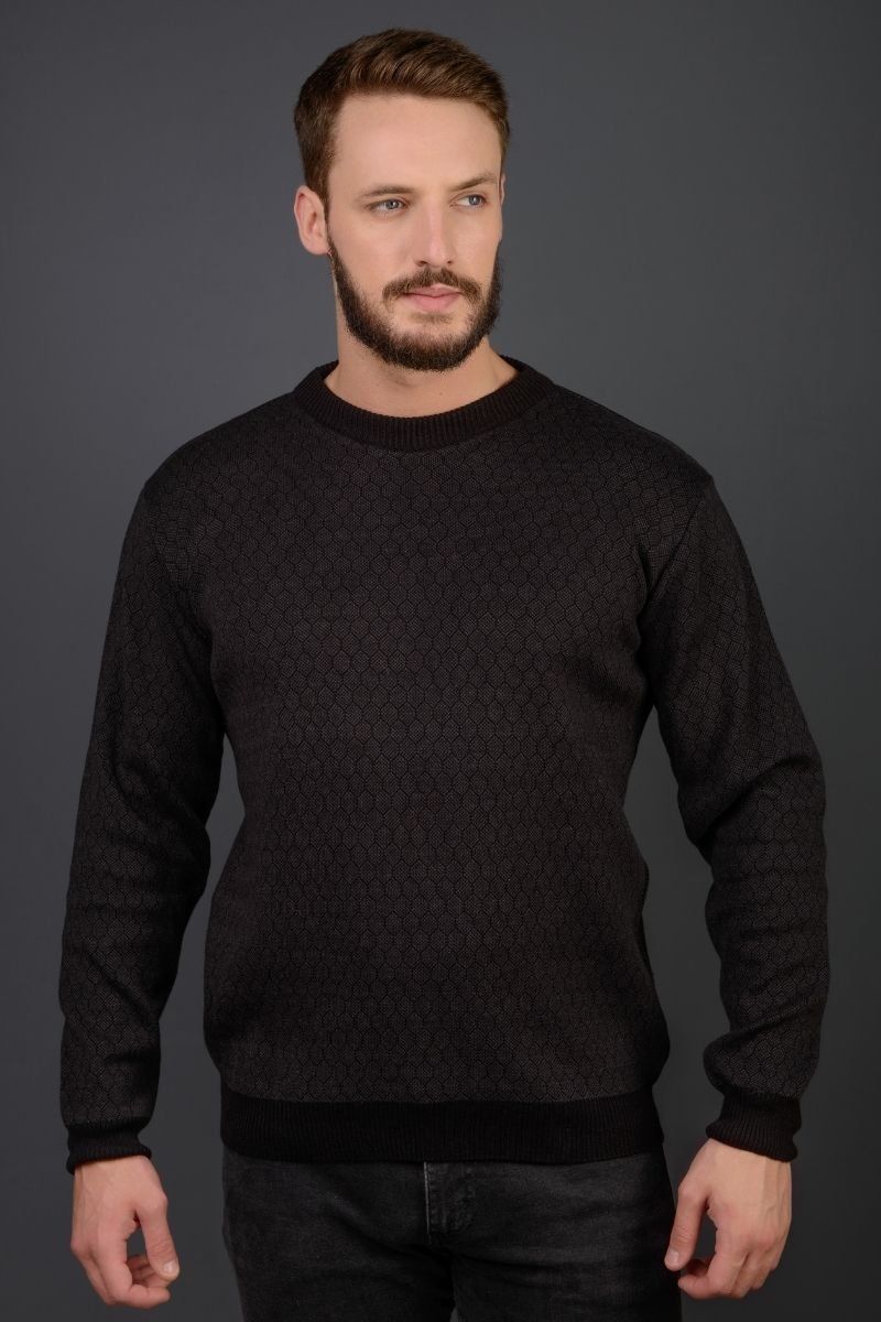 Blusão Tricot Masculino Favo de Mel