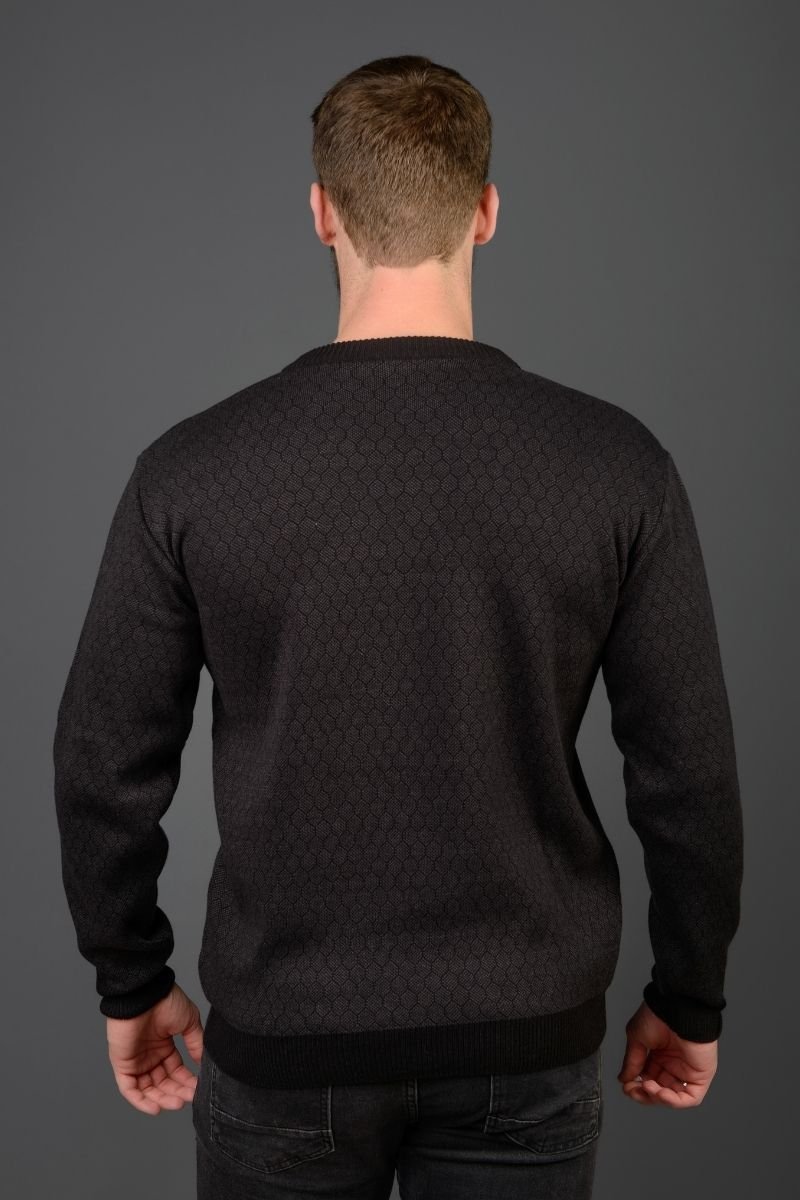 Blusão Tricot Masculino Favo de Mel