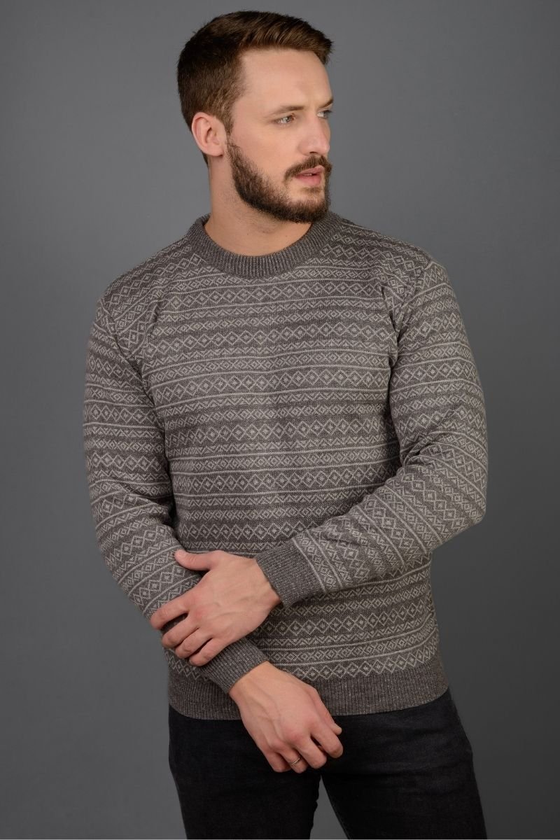 Blusão Tricot Masculino Jacquard