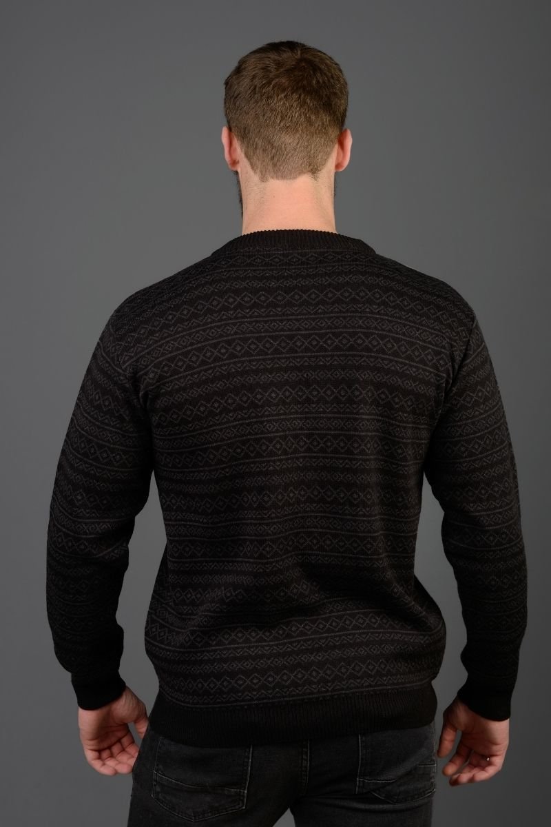 Blusão Tricot Masculino Jacquard