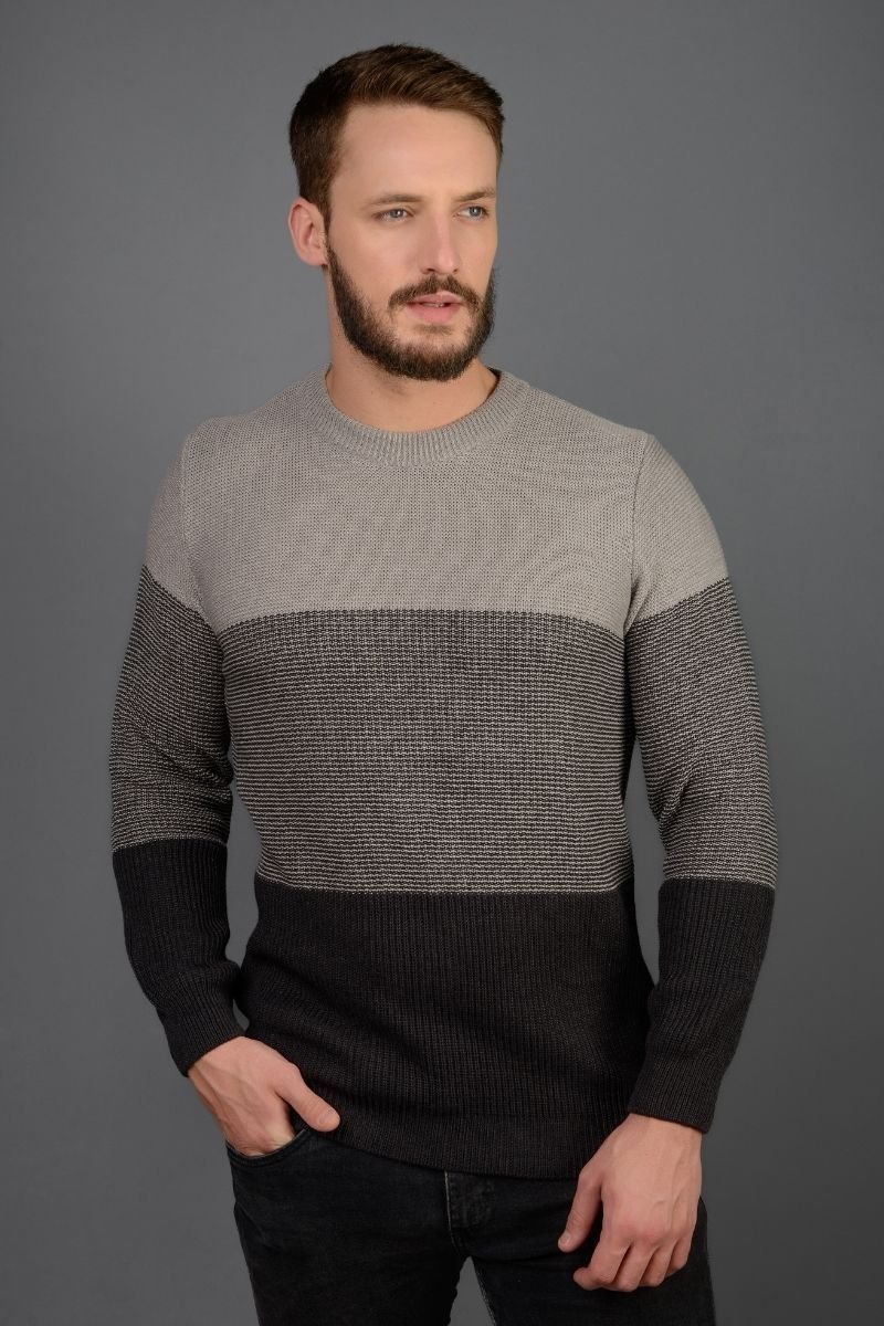 Blusão Tricot Masculino Listrado