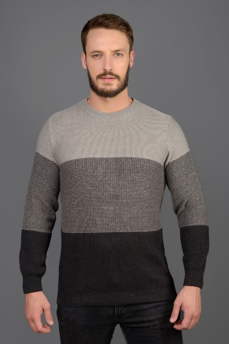 Blusão Tricot Masculino Listrado