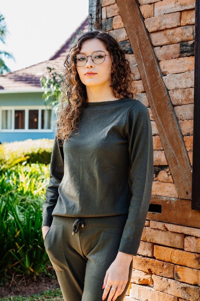 Calça Tricot com Punho