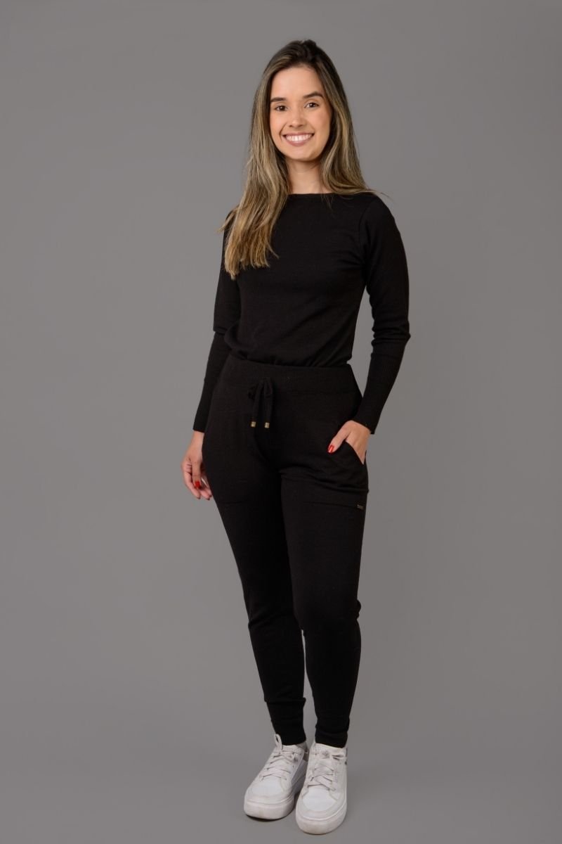 Calça Tricot com Punho