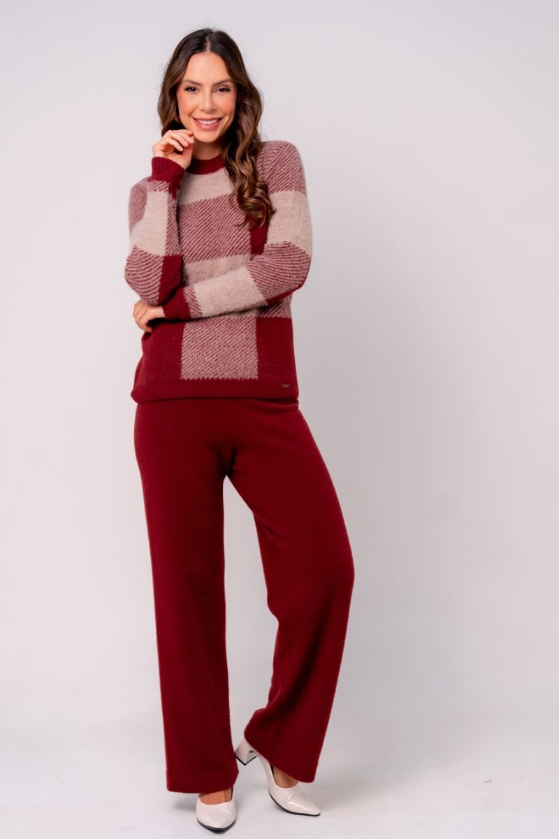 Calça Tricot Feminina Alpaca