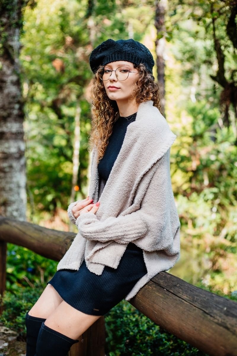 Capa Caracô Tricot Pelucia