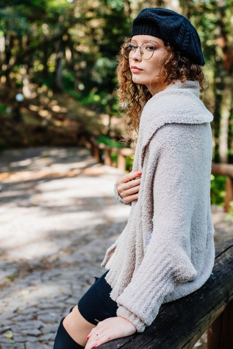 Capa Caracô Tricot Pelucia