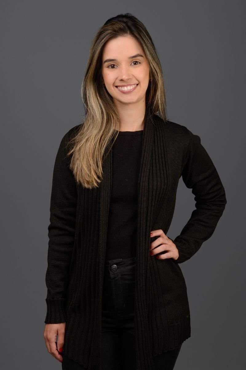 Cardigan Tricot Liso Manta