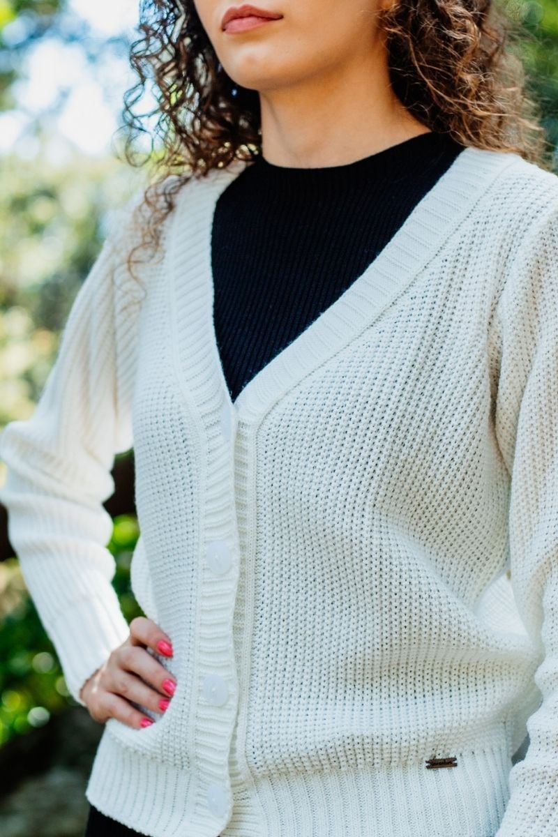 Casaquinho Tricot com Botão