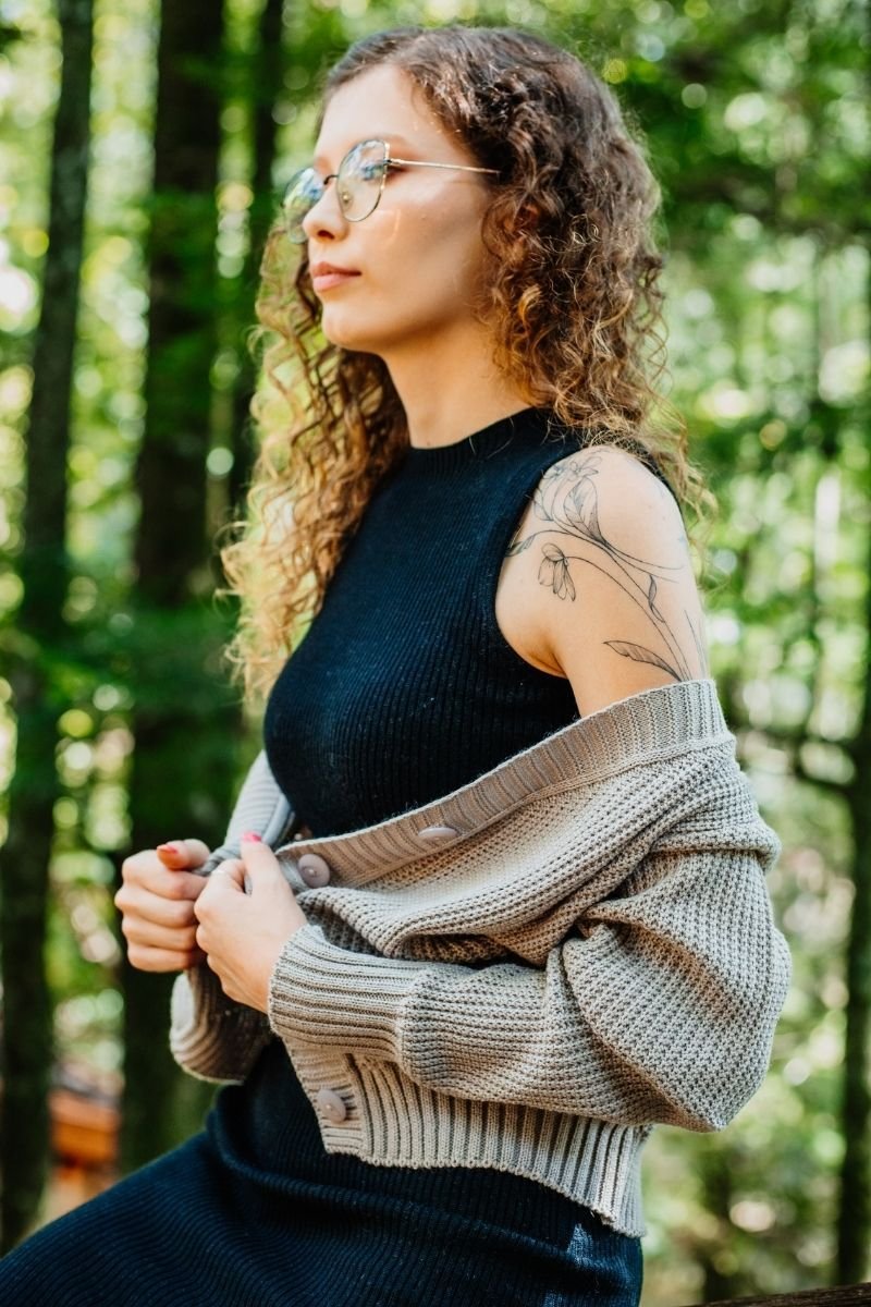 Casaquinho Tricot com Botão