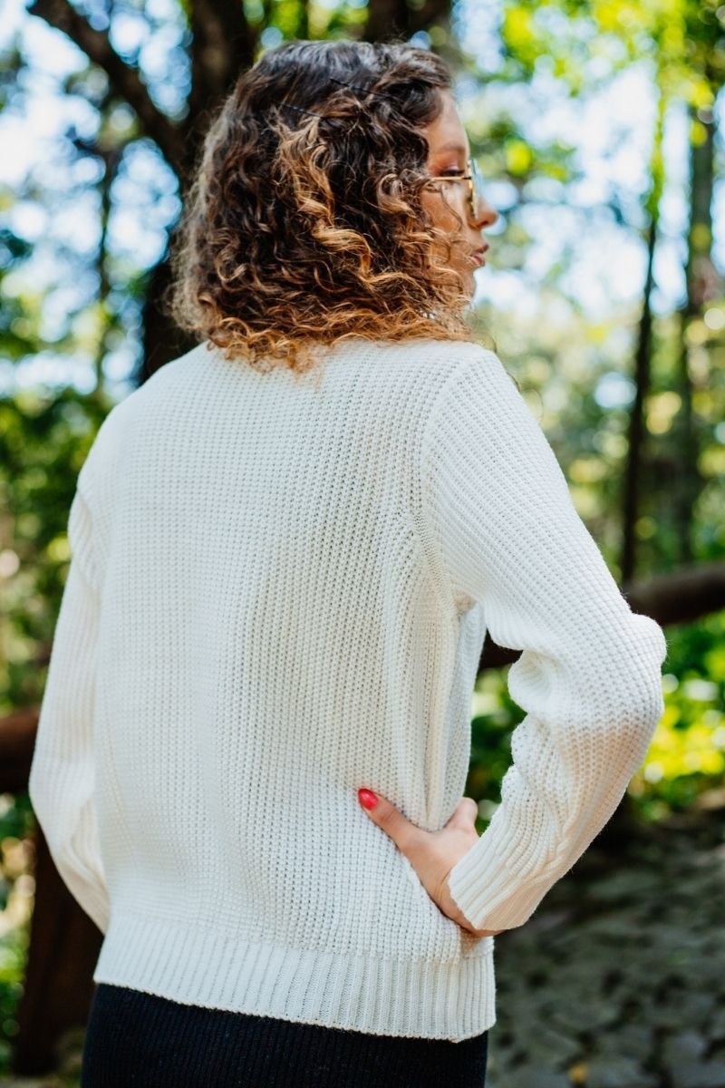 Casaquinho Tricot com Botão
