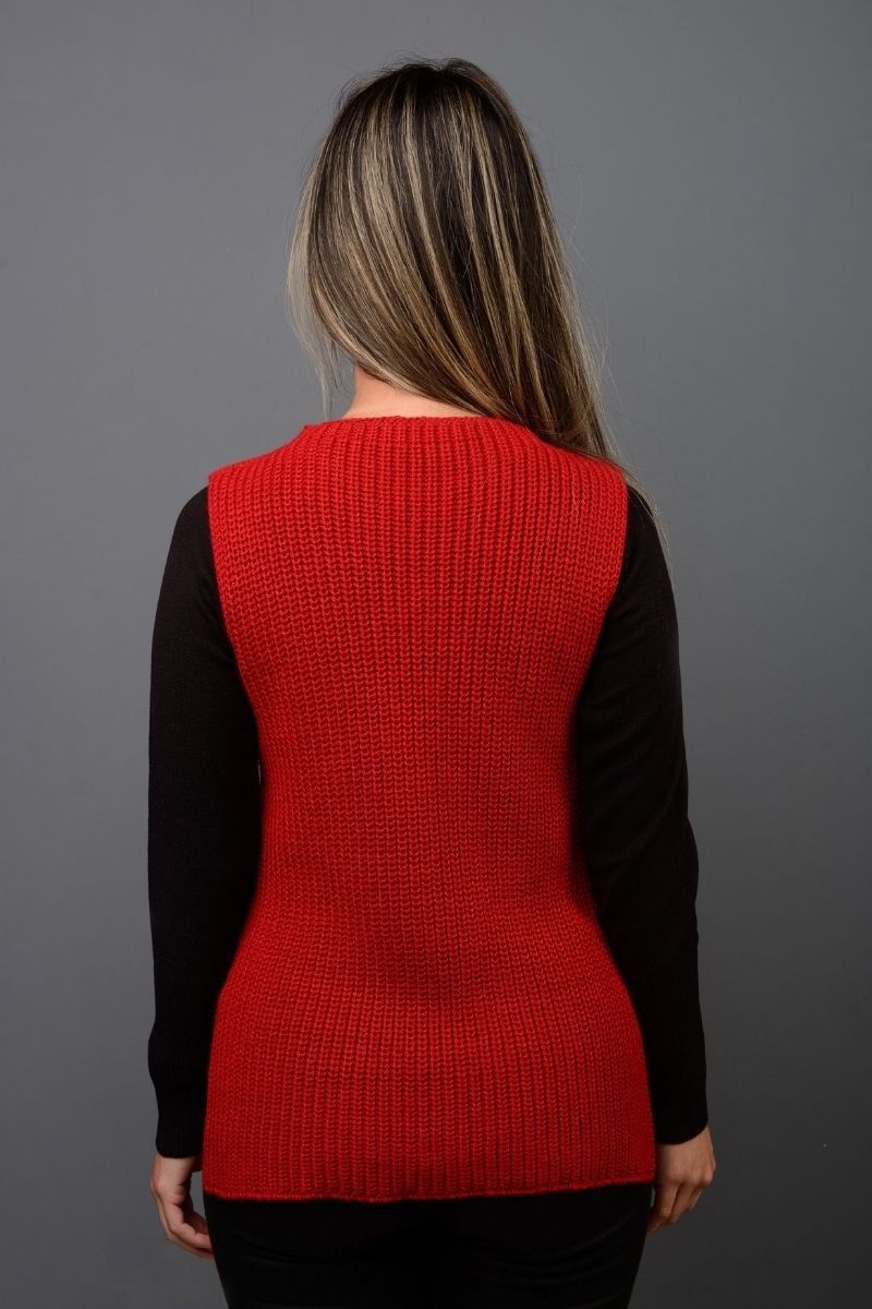 Colete Tricot Perolado Gola Redonda