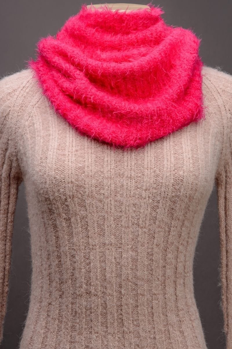 Gola Tricot Pelinho Dupla