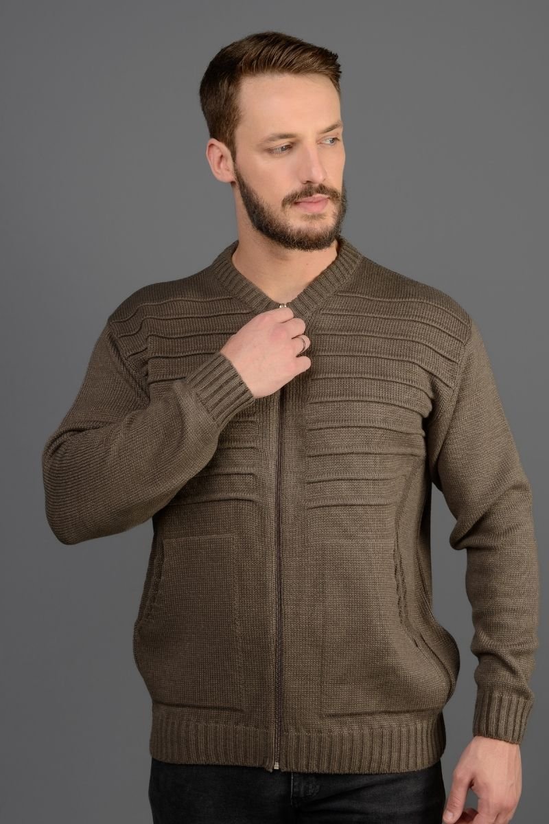 Jaqueta Tricot com Bolso