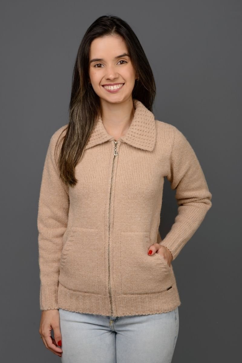Jaqueta Tricot Feminina
