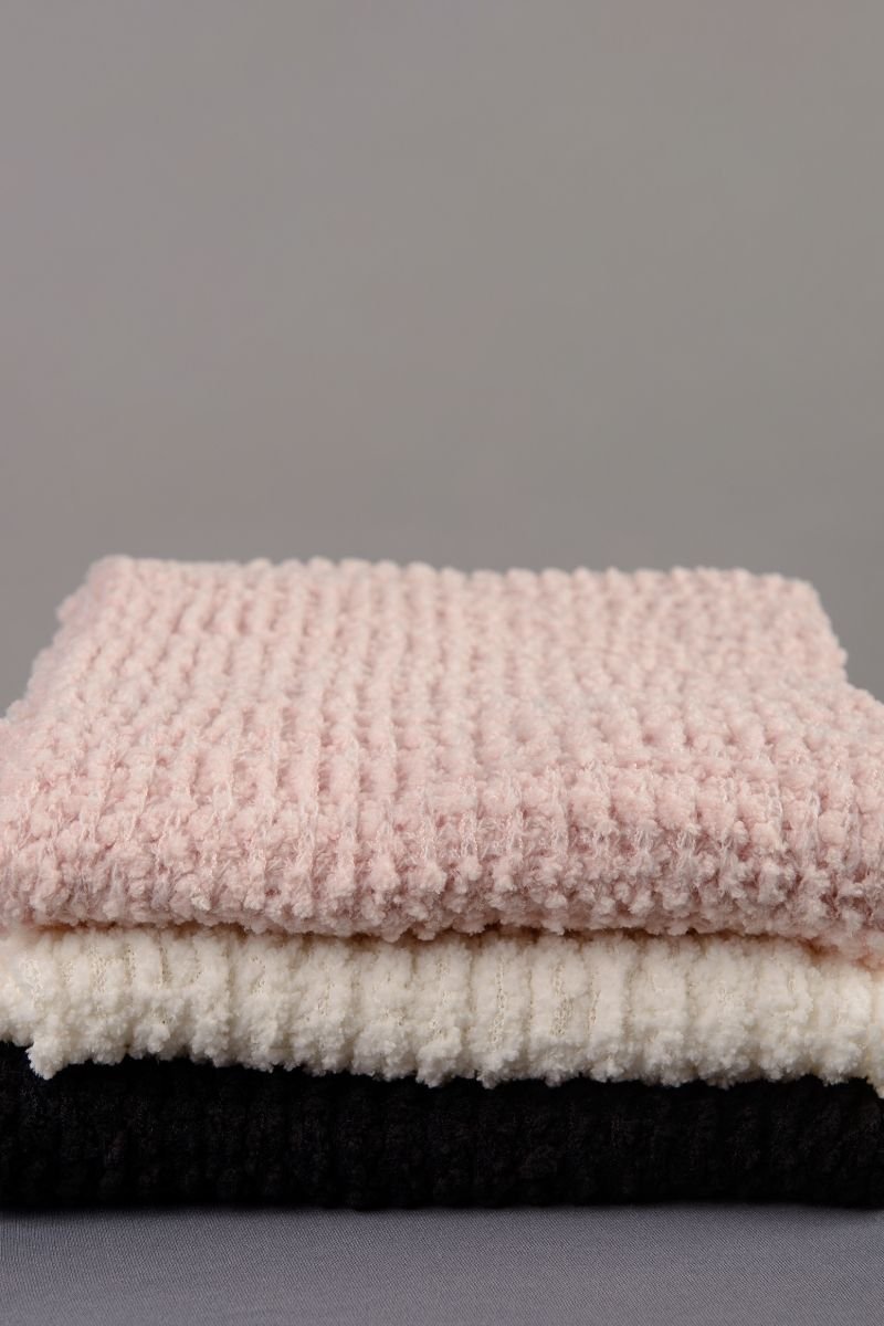 Manta / Cachecol Tricot Ping Pong