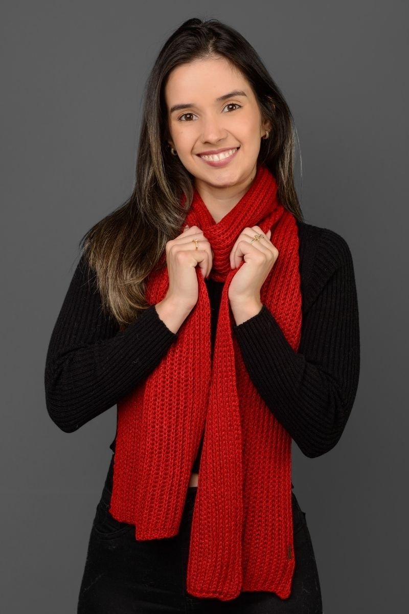 Manta / Cachecol Tricot Perolada