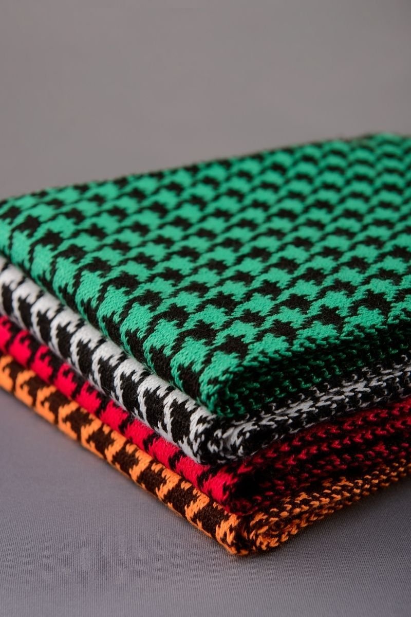 Manta / Cachecol Tricot Pied Poule