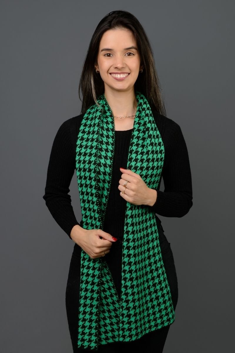 Manta / Cachecol Tricot Pied Poule