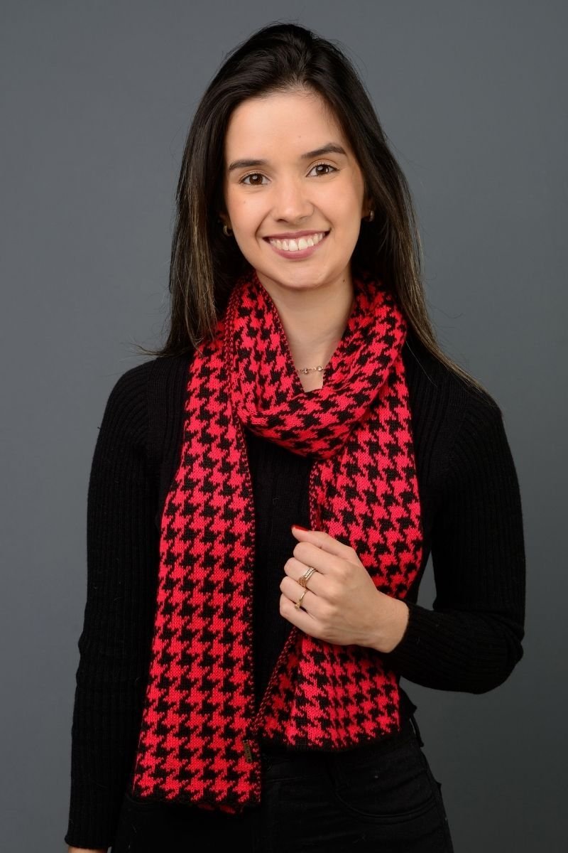 Manta / Cachecol Tricot Pied Poule