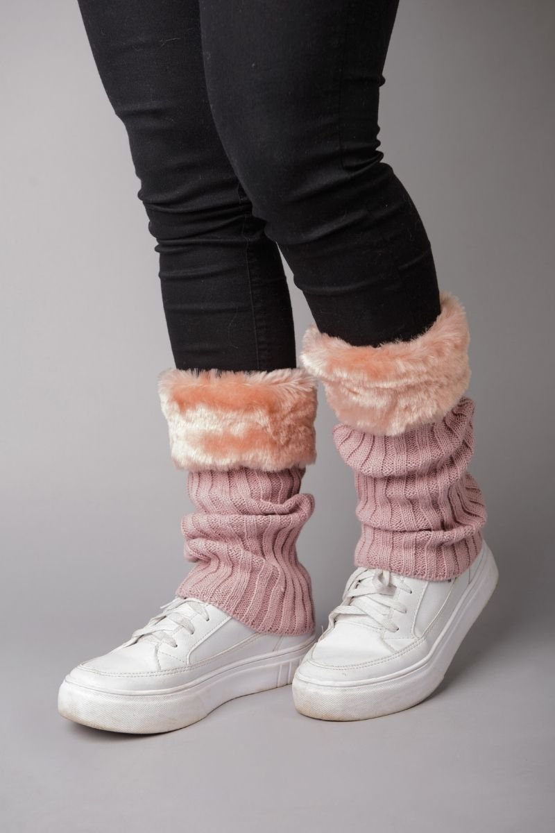 Polaina Tricot com Pele