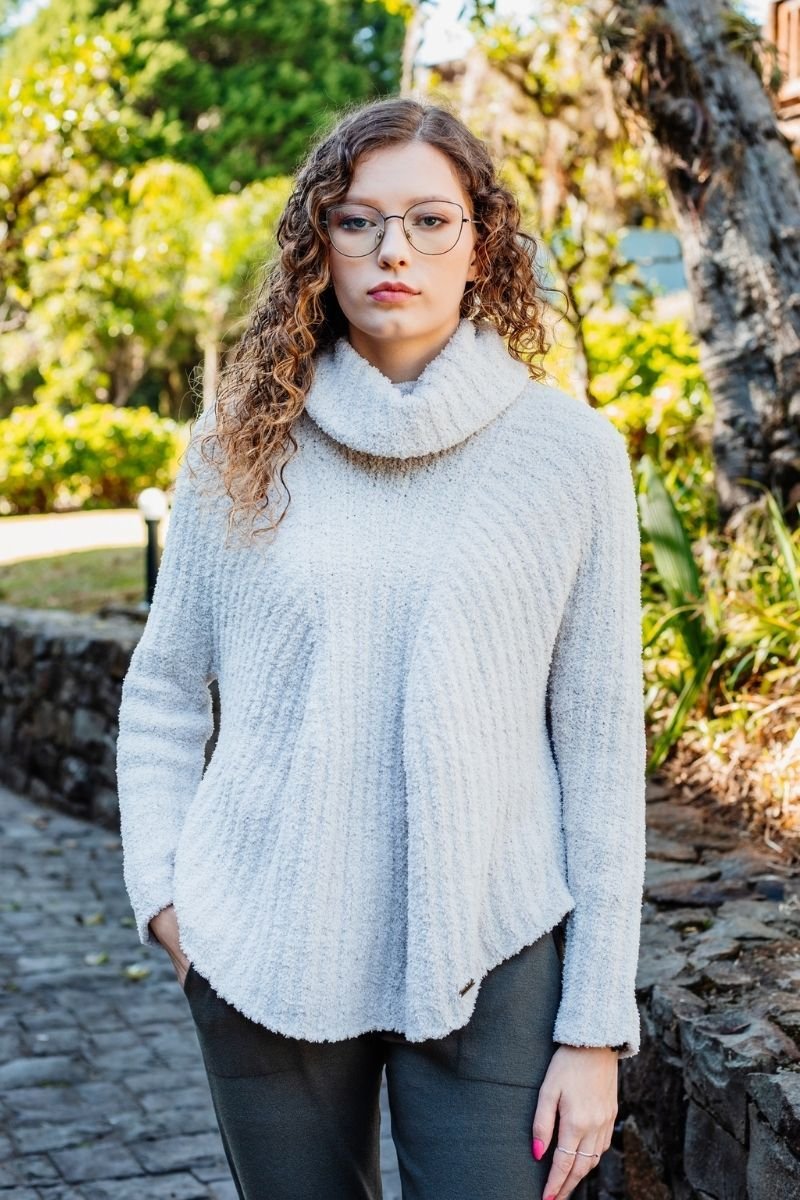 Poncho Pelucia Gola Boba