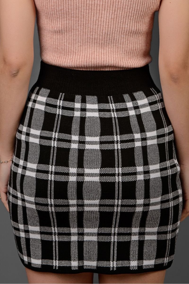 Saia Tricot Xadrez