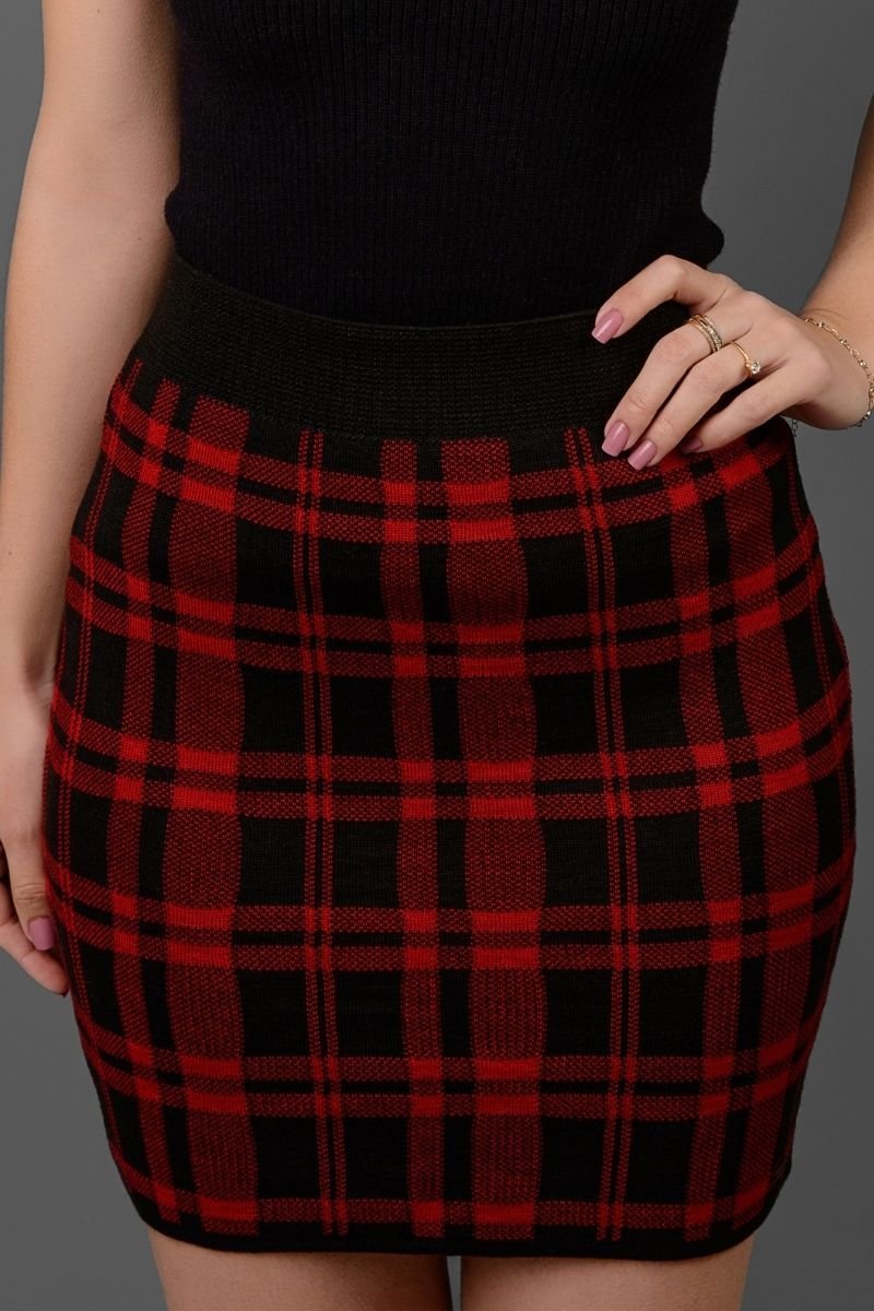 Saia Tricot Xadrez