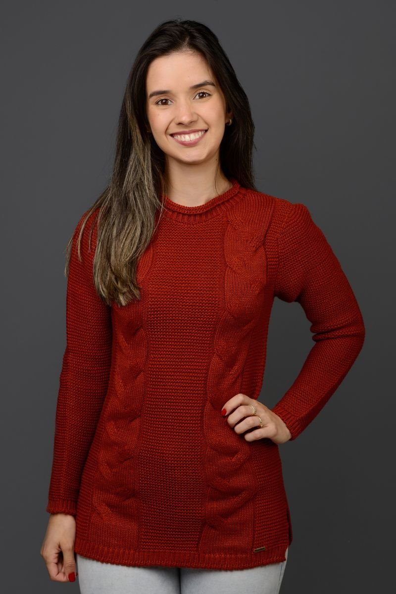 Sobre Legging Tricot com Tranças