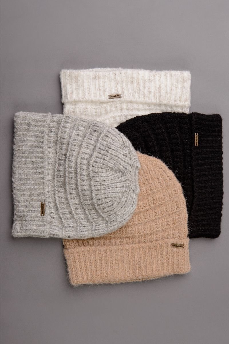 Touca / Gorro Tricot Feminino Rabo de Cavalo