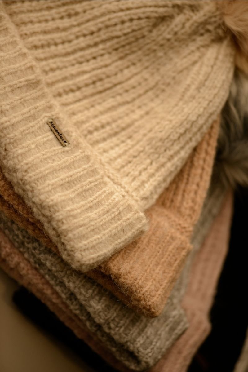 Touca / Gorro Tricot Londres com Pompom