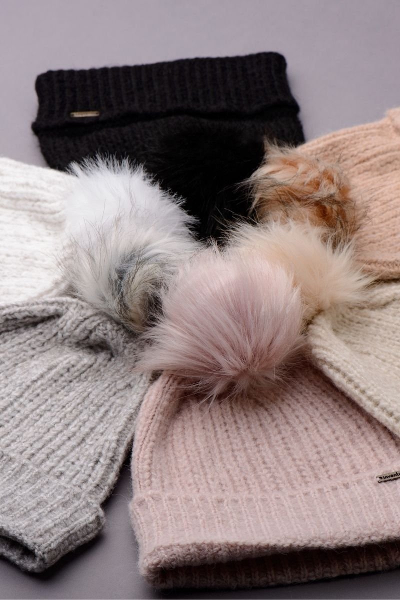 Touca / Gorro Tricot Londres com Pompom